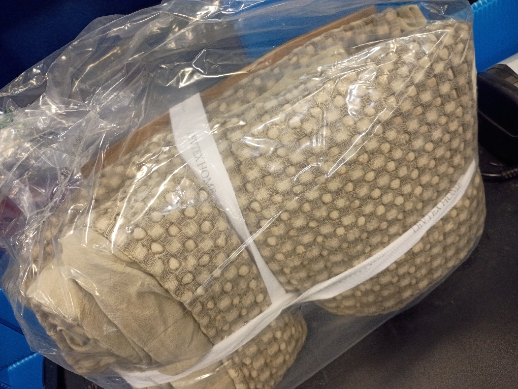 Levtex Home - Mills Waffle - Throw - Taupe Cotton Waffle - Throw Size 50 x 60in.