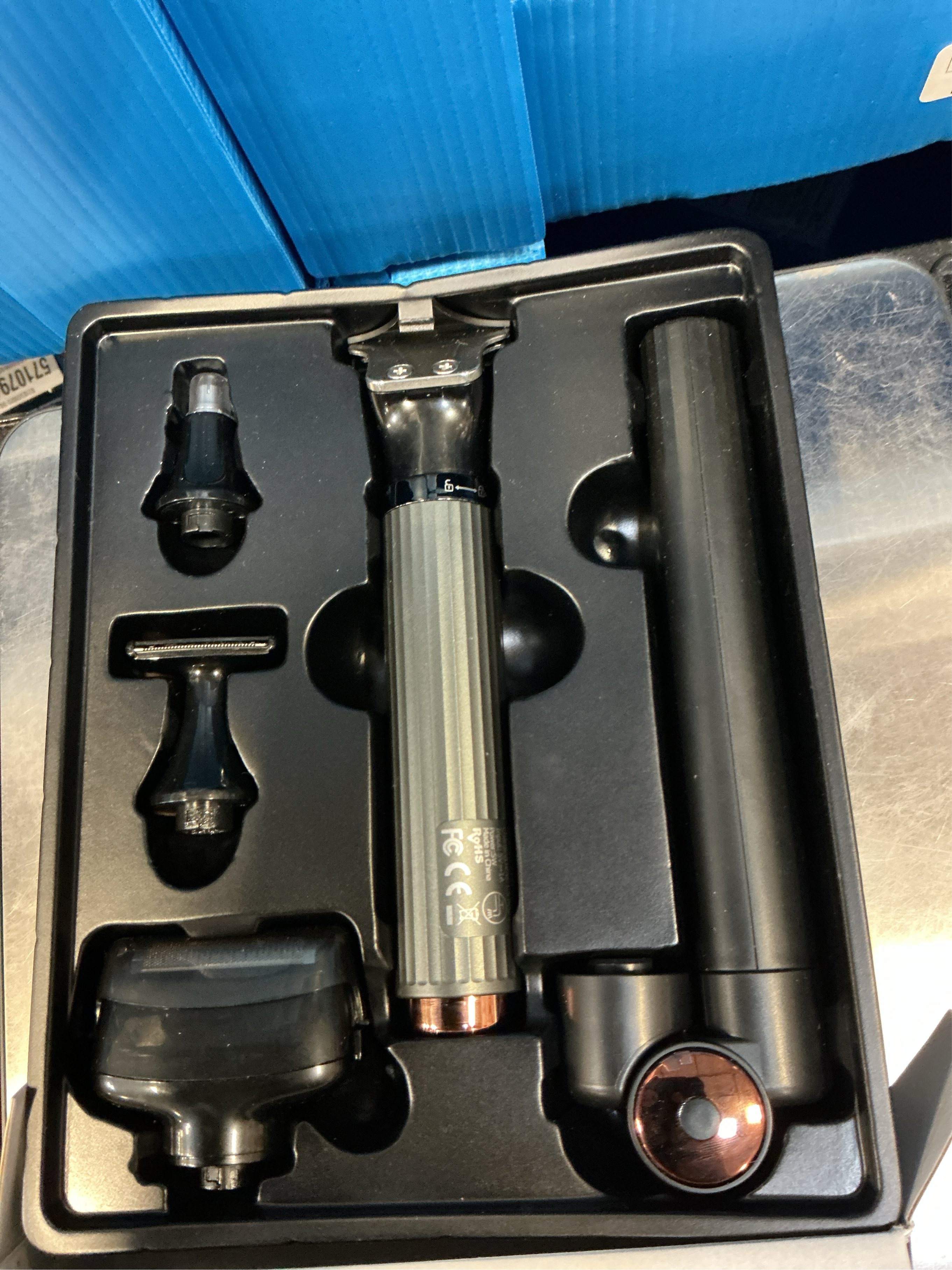 Hatteker Upgraded Mens Electric Back Shaver Body Grooming kit Body Trimmer Facial,Arm,Chin Beard Trimmer Cordless Hair Clipper with Adjustable Extension Handel Waterproof LED Display