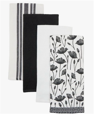 Set of 3 Pack Multi Purpose Drying Mats Blue NEW 2- 20x30 & 2-15x20. & Core Home 8-Piece Terry Kitchen Towel Set (18 x 28)
