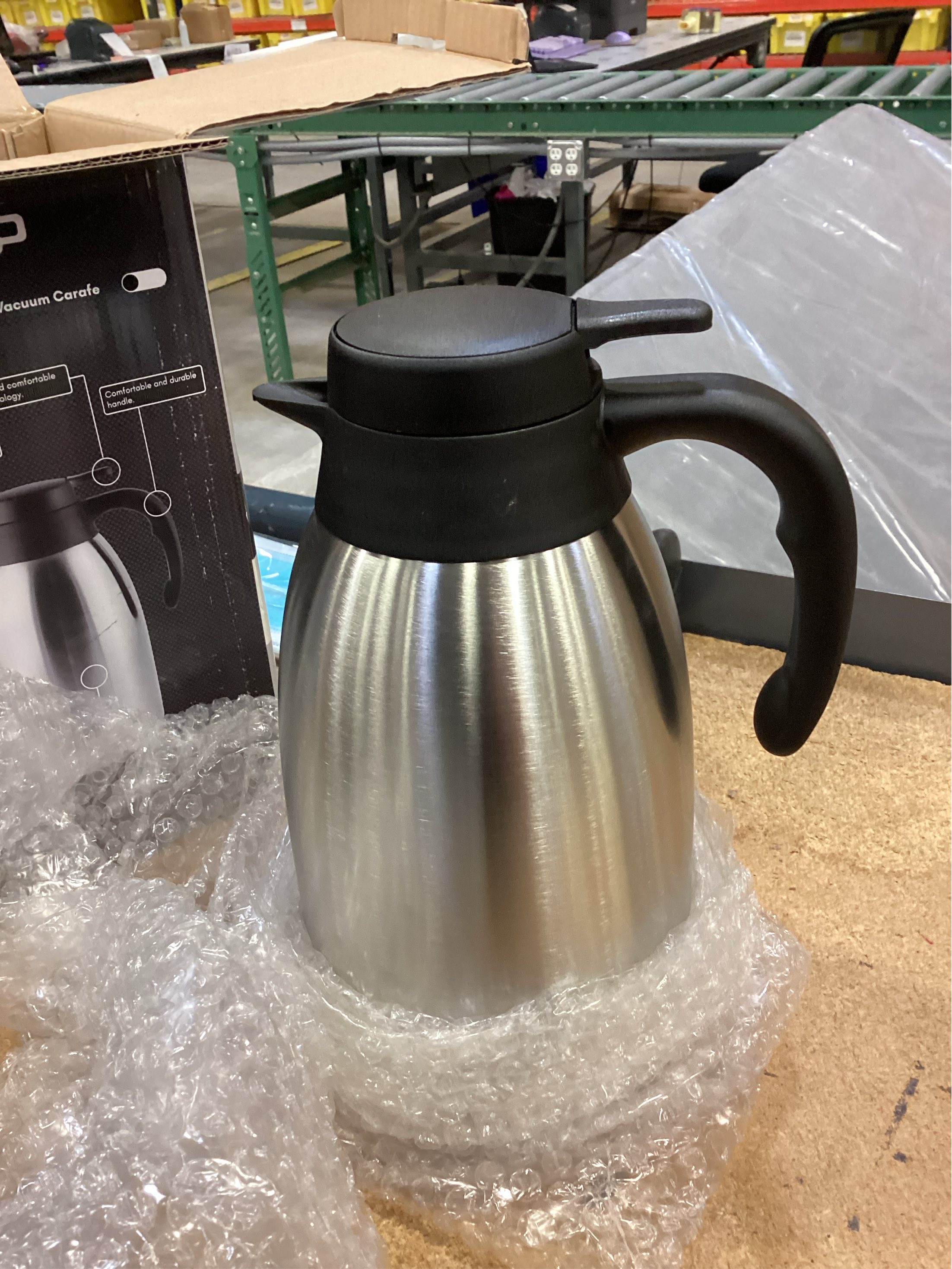 Cresimo 2 Liter Stainless Steel Thermal Coffee Carafe