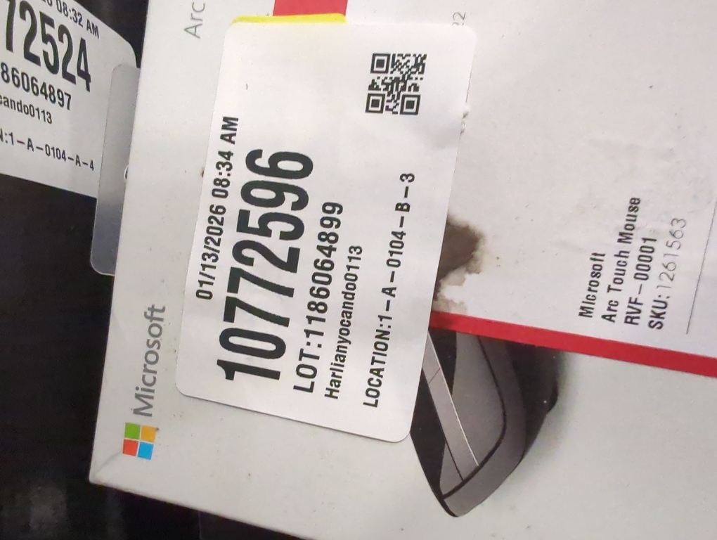 Microsoft Arc Touch Mouse - BlueTrack - Wireless - Radio Frequency - 2.40 GHz - USB 2.0 - 1000 dpi - Touch Scroll - Symmetrical