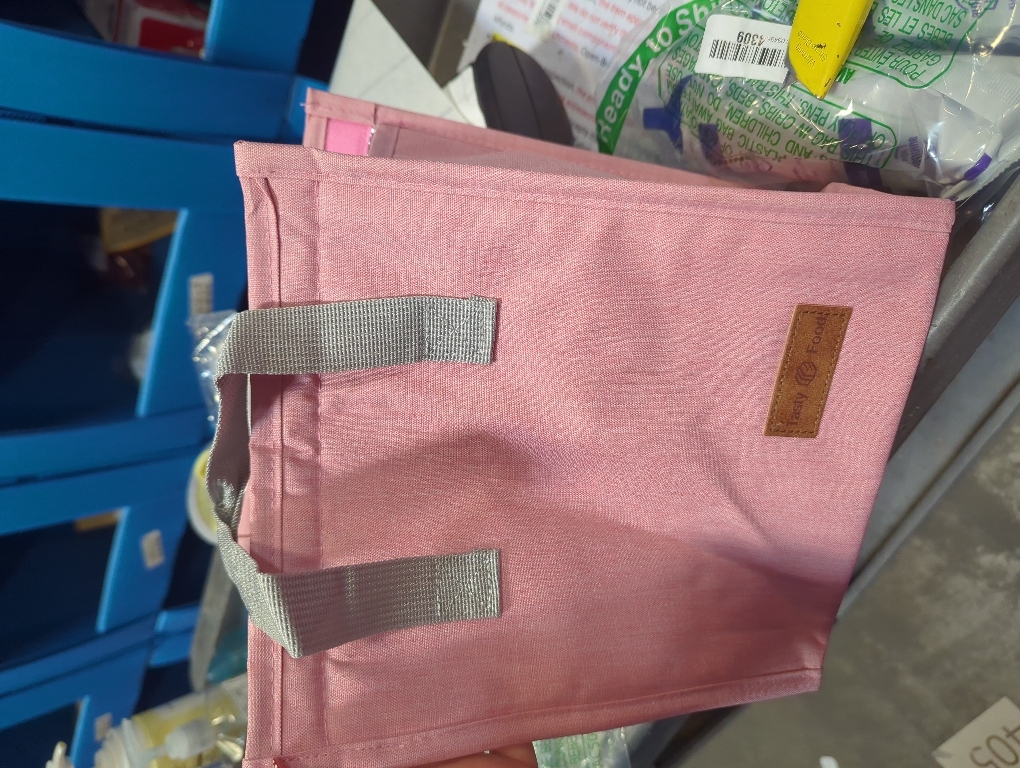 Mziart Minimalist Lunch Bag Pink Cute Small Insulated Lunch Box for Women