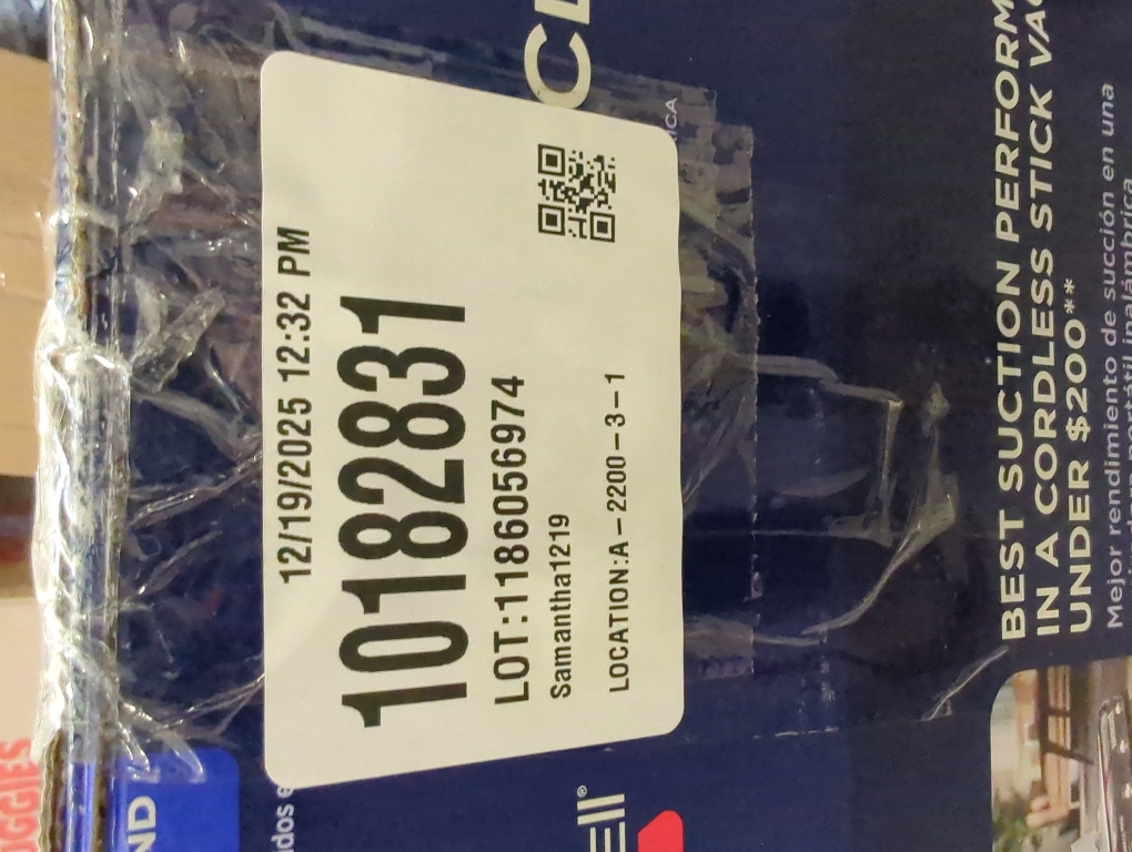 BISSELL PowerClean Swivel Head Cordless Stick Vacuum 4342 10.5 Cleaning Path BLACK/PURPLE