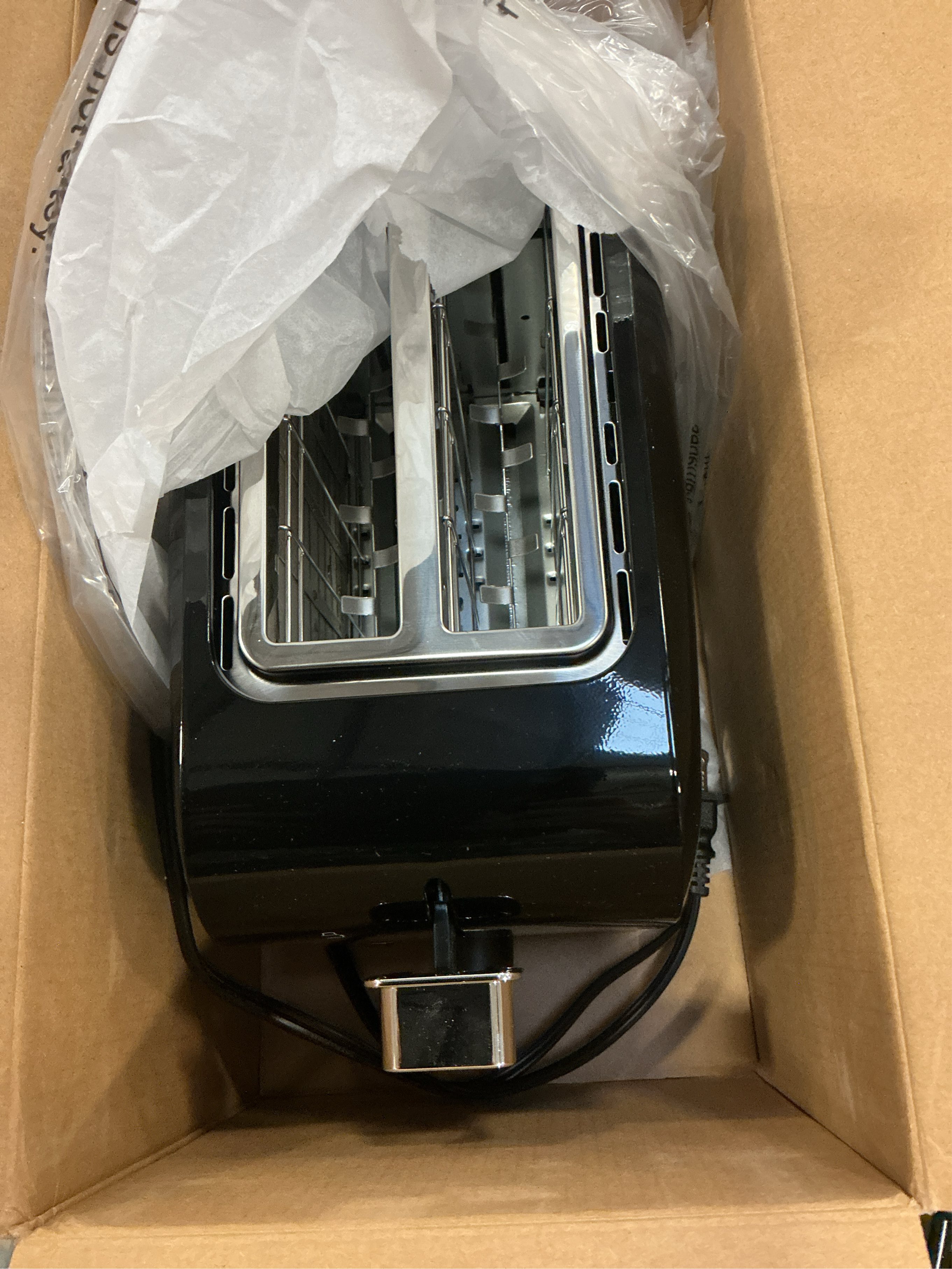 BLACK Oster 2-Slice Toaster with Extra Wide Slots, Bagel Toaster,