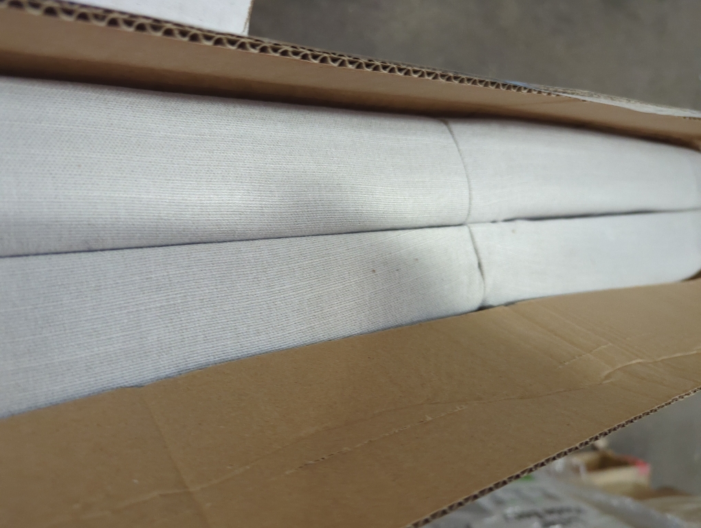 Yongchuang King Headboard Upholstered Headboards for King Size Bed Headboard Panels Adjustable Height Grayish White Linen Head Board