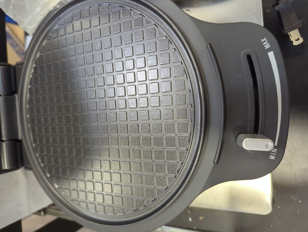 Baker's Friend Waffle Cone Maker Machine with Browning Control, Nonstick Waffle Bowl Maker, 7.5” Ice Cream Cone Maker, Thin Waffle Maker Crispy, Cone Roller & Bowl Press Included, Aqua