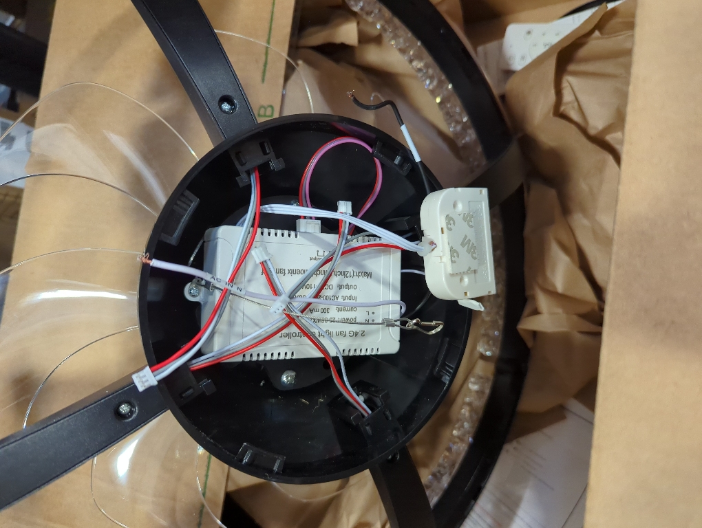 addlon Ceiling Fans with Lights and Remote, 20'' Low Profile Ceiling Fans, 3000-6000K Dimmable Modern Flush Mount LED Fan Light, Fandelier Ceiling Fan for Bedroom, Kitchen, Living Room, Black