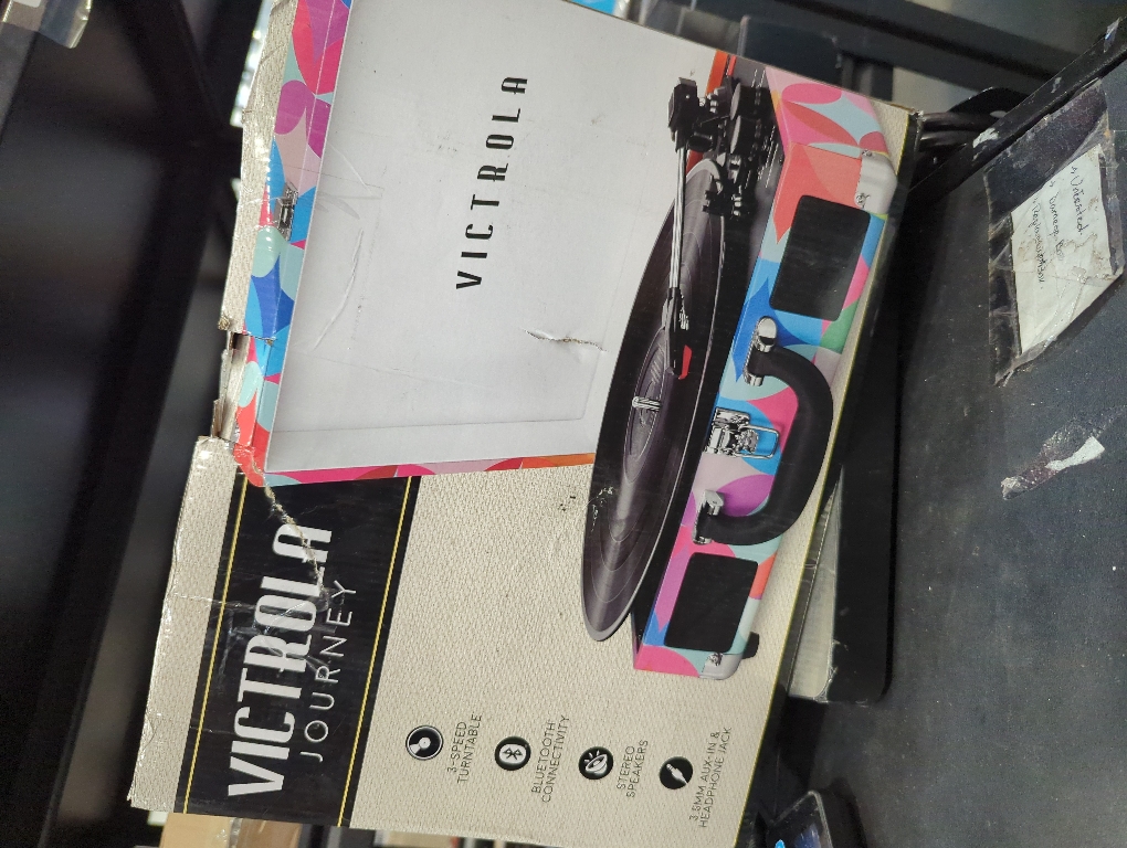 Bluetooth Suitcase Record Player with 3-Speed Turntable