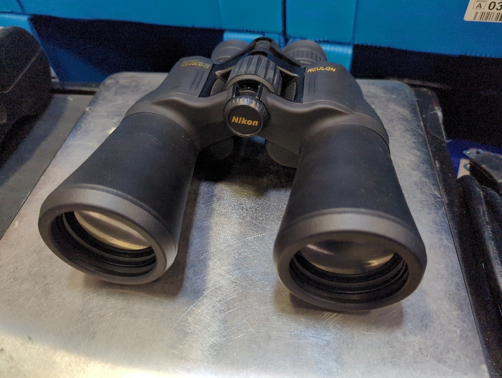 Nikon ACULON A211 10x50 Binocular | Multilayer coating, Porro prism Binocular with turn and slide eyecups, Tripod Adaptable | Official Nikon USA Model