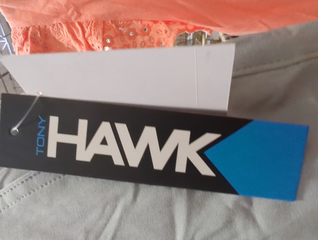 Tony Hawk boys athletic shorts size 12 light gray