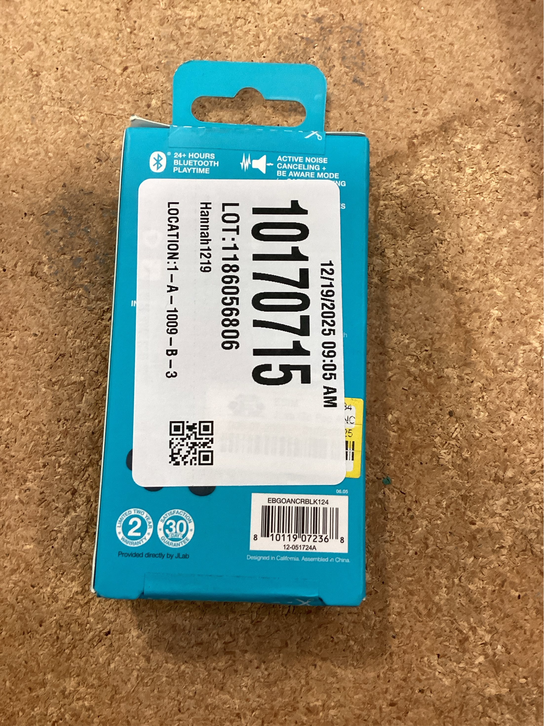 Go Pop Active Noise Cancelling True Wireless Earbuds - Black