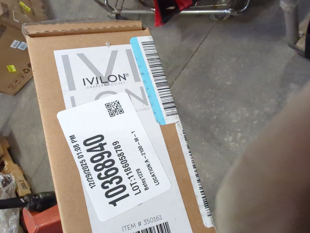 Ivilon Drapery Window Curtain Rod - End Cap Style Design 1 Inch Pole. 28 to 48 Inch Color Warm Gold 28 to 48 in.