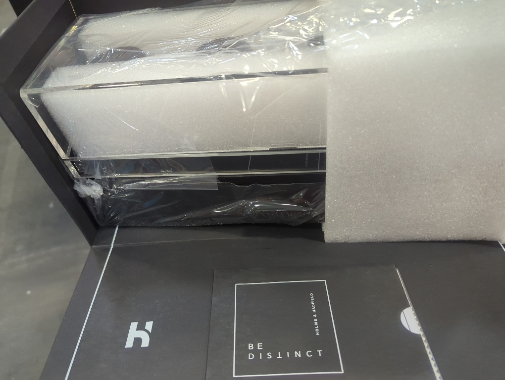 Color Black Size 4 Slot Holme & Hadfield Premium 4-Slot Wooden Watch Display Case – Handcrafted Men’s Watch Box with Accessory Drawer, Hinged Cover, Leather Lining–Christmas Gift for Collectors–Luxury Built to Last