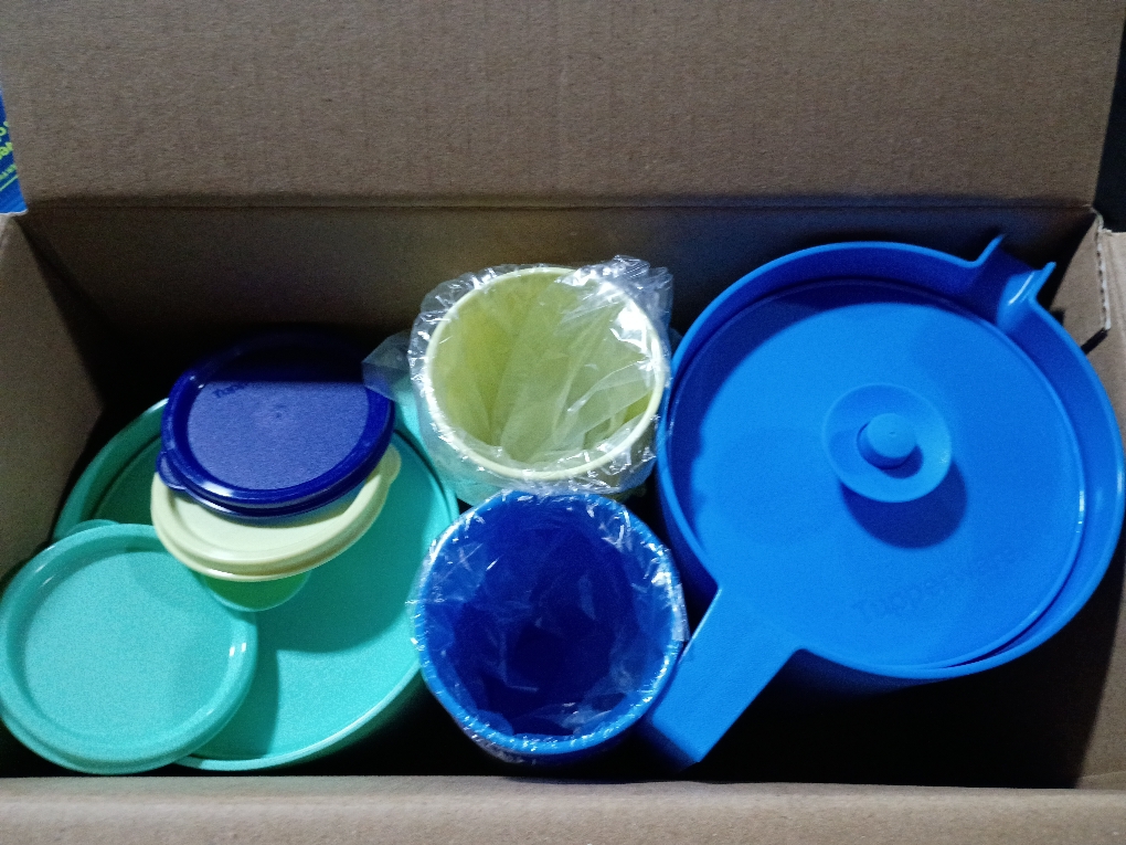 Tupperware Heritage Series with Lids Pitcher and Tumbler Set 12 Count