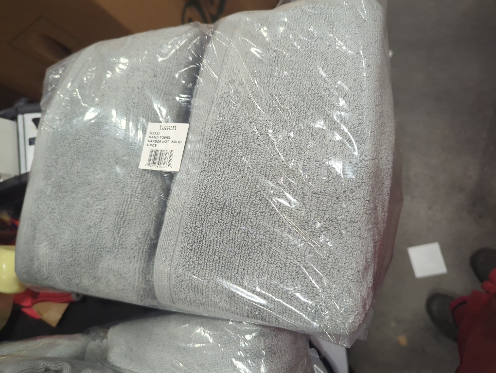 Set of 6 hand towel harbor mist