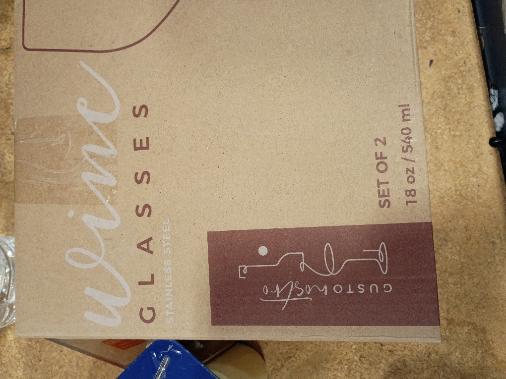 Gusto Nostro Stainless Steel Wine Glass - 18 oz - Unbreakable Rose Gold Wine Glasses for Travel, Camping and Pool - Fancy, Unique and Cool Portable Metal Wine Glass for Outdoor, Picnics (Set of 2)