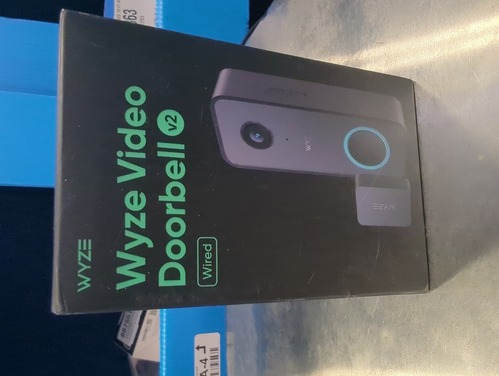 WYZE Wired Doorbell Camera v2(existing doorbell Wiring Required), 2K Security Video Doorbell, Color Night Vision, 2-Way Audio, Package Monitor, Works with Alexa & Google Assistant. Free Expert Setup
