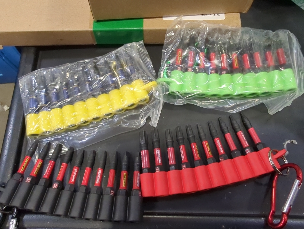 Impact Screwdriver Bits Set, 50 Pieces 2”Muliti Head Magnetic S2 Steel Driver Bits PH/SQ/Torx/Hex/PZ with Soft Hanging Strips