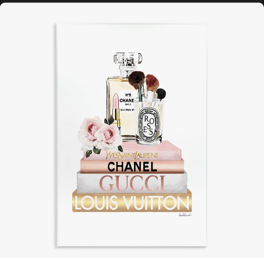Fashion Essentials With Iconic Glam Brands by Amanda Greenwood - Graphic Art Print