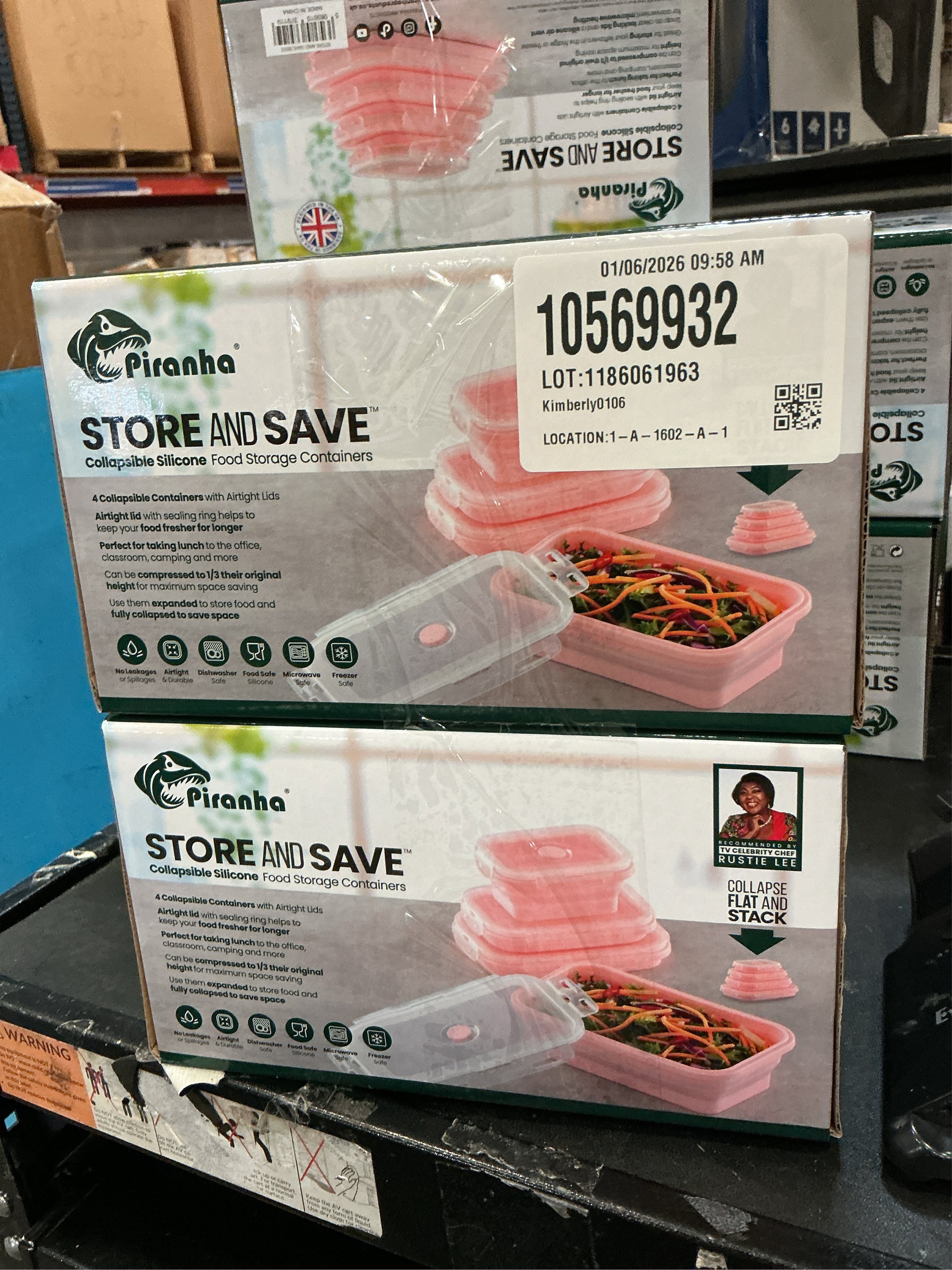 Collapsible Silicone Food Storage Containers with Lids,Set of 4 Silicone Lunch Box Containers,Foldable Meal Prep Container for Kitchen,Microwave & Dishwasher & Freezer Safe,BPA Free(Square Pink,8pcs)