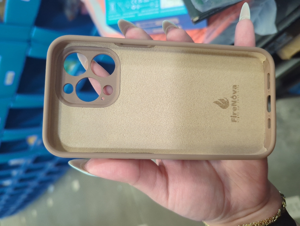 Vooii Compatible with iPhone 13 Pro Case, Liquid Silicone Upgrade [Camera Protection] [Soft Anti-Scratch Microfiber Lining] Shockproof Phone Case for iPhone 13 Pro 6.1 inch - Light Brown