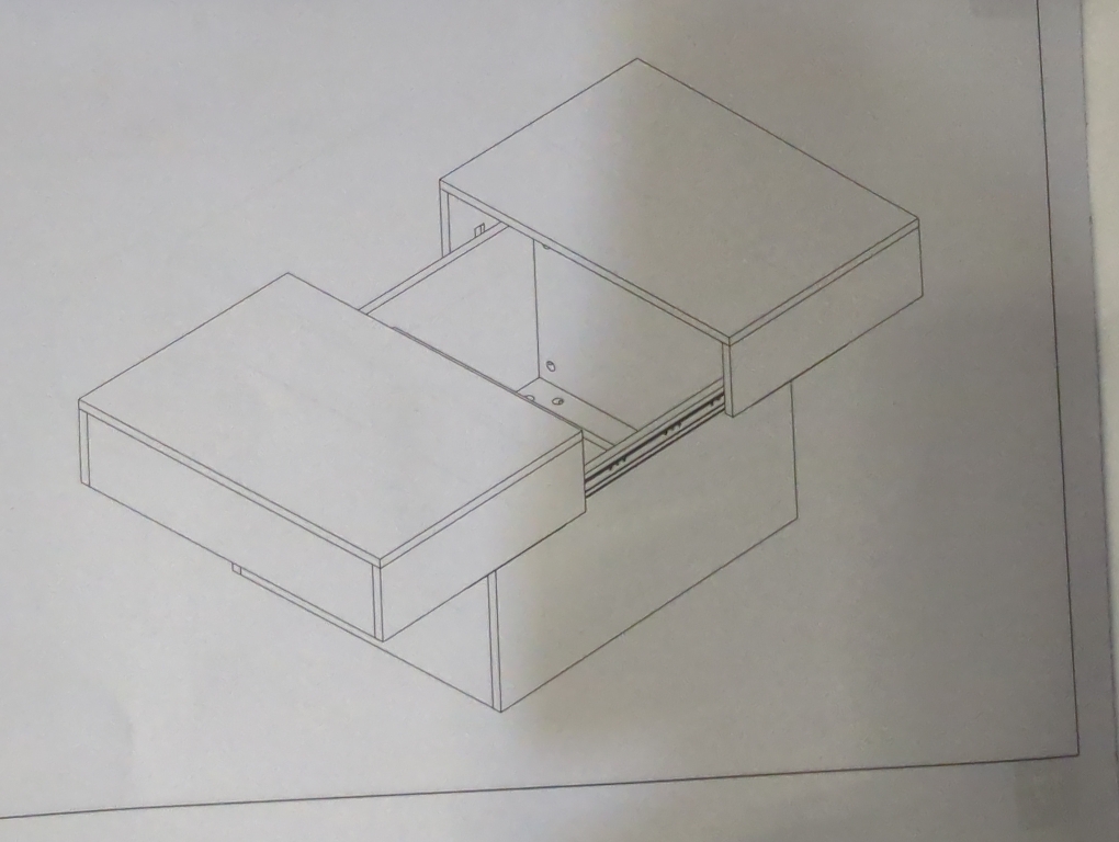 Black Coffee Table With Opening Top
