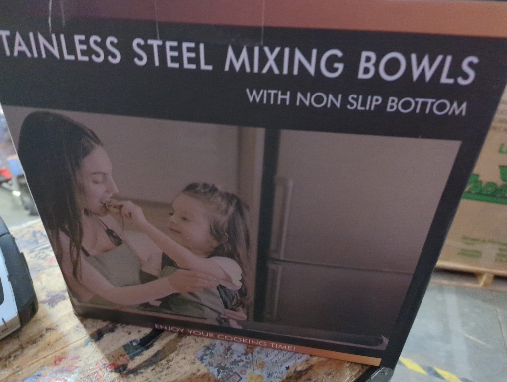 WHYSKO Stainless Steel Mixing Bowl Set, 10 Piece Stainless Steel Mixing Bowls with Lids Set for Food Prep Storage and Serving, Dishwasher Safe for Kitchen Baking Cooking, Silver