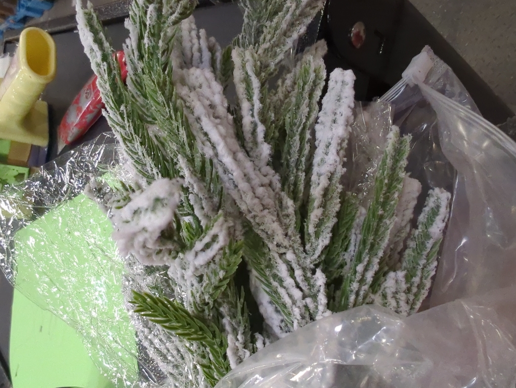 12 Pack Christmas Artificial Snow Norfolk Pine Branches 36 Inch Real Touch Faux Branches for Vase Realistic Greenery Pine Picks Suitable for DIY Crafts Holiday Garland Wreath Home Decoration