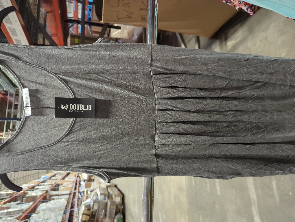 Size XL Womens Summer Tank Dress Sleeveless Casual High Waist A-line Beach Sundress