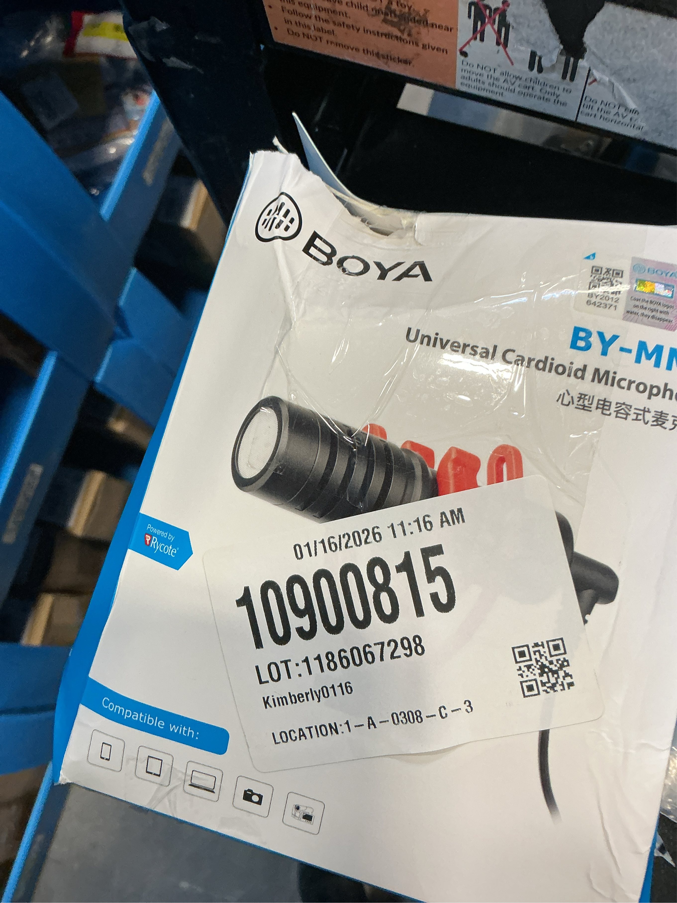 Boya MM1 Universal Cardiod Microphone – Black