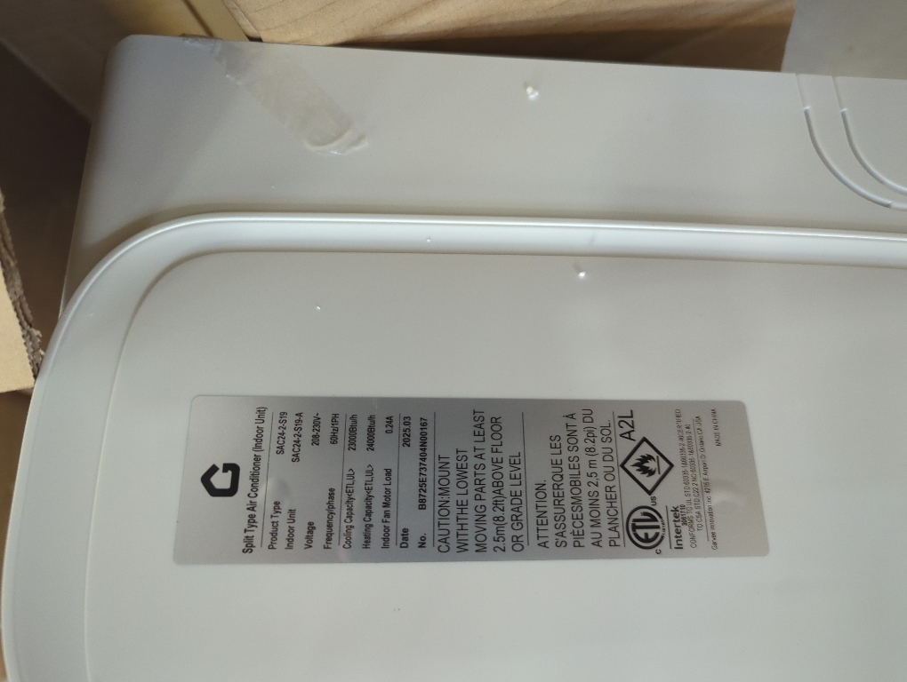 GarveeHome Mini Split Air Conditioner Indoor Unit