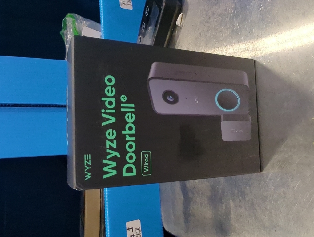 WYZE Wired Doorbell Camera v2(existing doorbell Wiring Required), 2K Security Video Doorbell, Color Night Vision, 2-Way Audio, Package Monitor, Works with Alexa & Google Assistant. Free Expert Setup