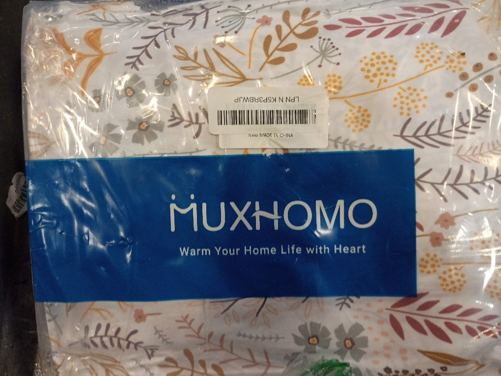 MUXHOMO Queen Size 4 Piece Sheet Set, Soft Breathable Bed Sheet Set for Bedroom with Deep Pocket Up to 16, Wrinkle-Free & Cooling Bedding for Oeko-TEX Certified - Fern Class