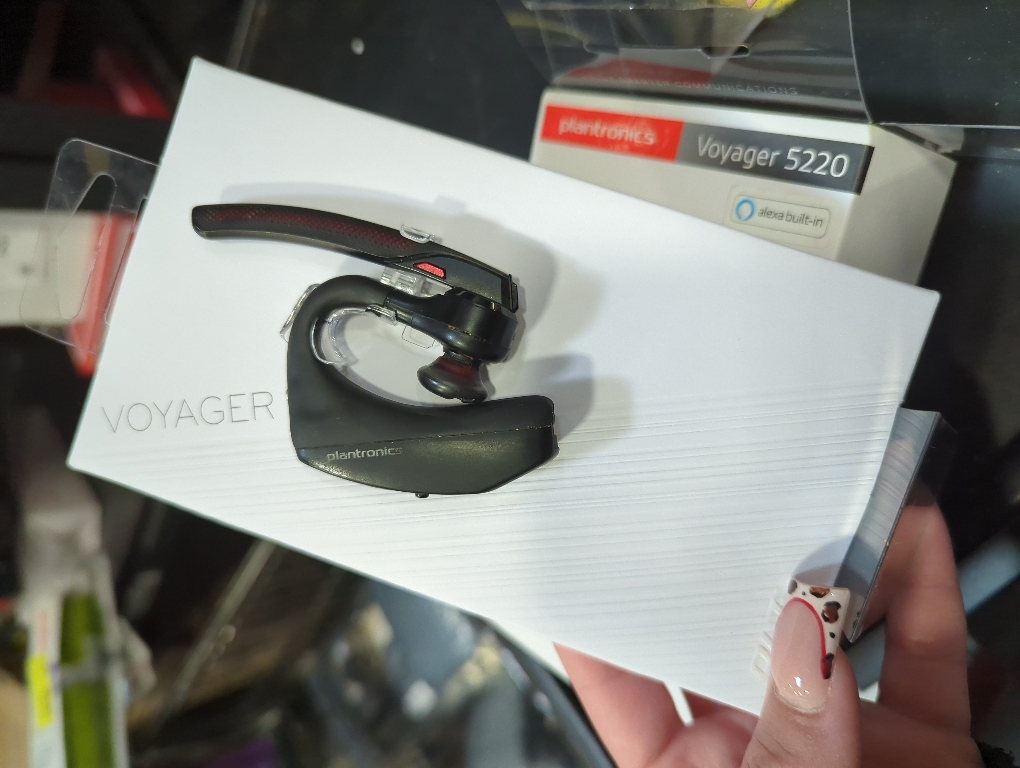 Poly - Formerly Plantronics - Voyager 5220 Wireless Noise Cancelling Bluetooth Headset with Amazon Alexa - Black