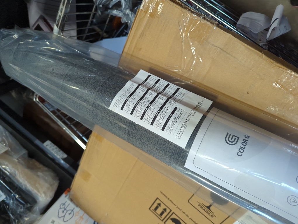 Color&Geometry Large Door Mat Indoor Entrance 36x59 Non Slip Dirt Trapper, Absorbent Doormat, Washable Rug for Entryway, Low Profile, Easy Clean Patio Porch, Brown, (Rolled-up NO Creases)