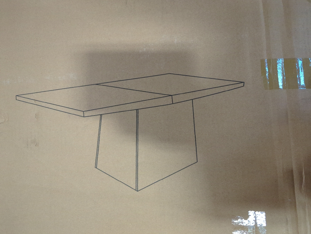 Brown Rectangular Dining Table
