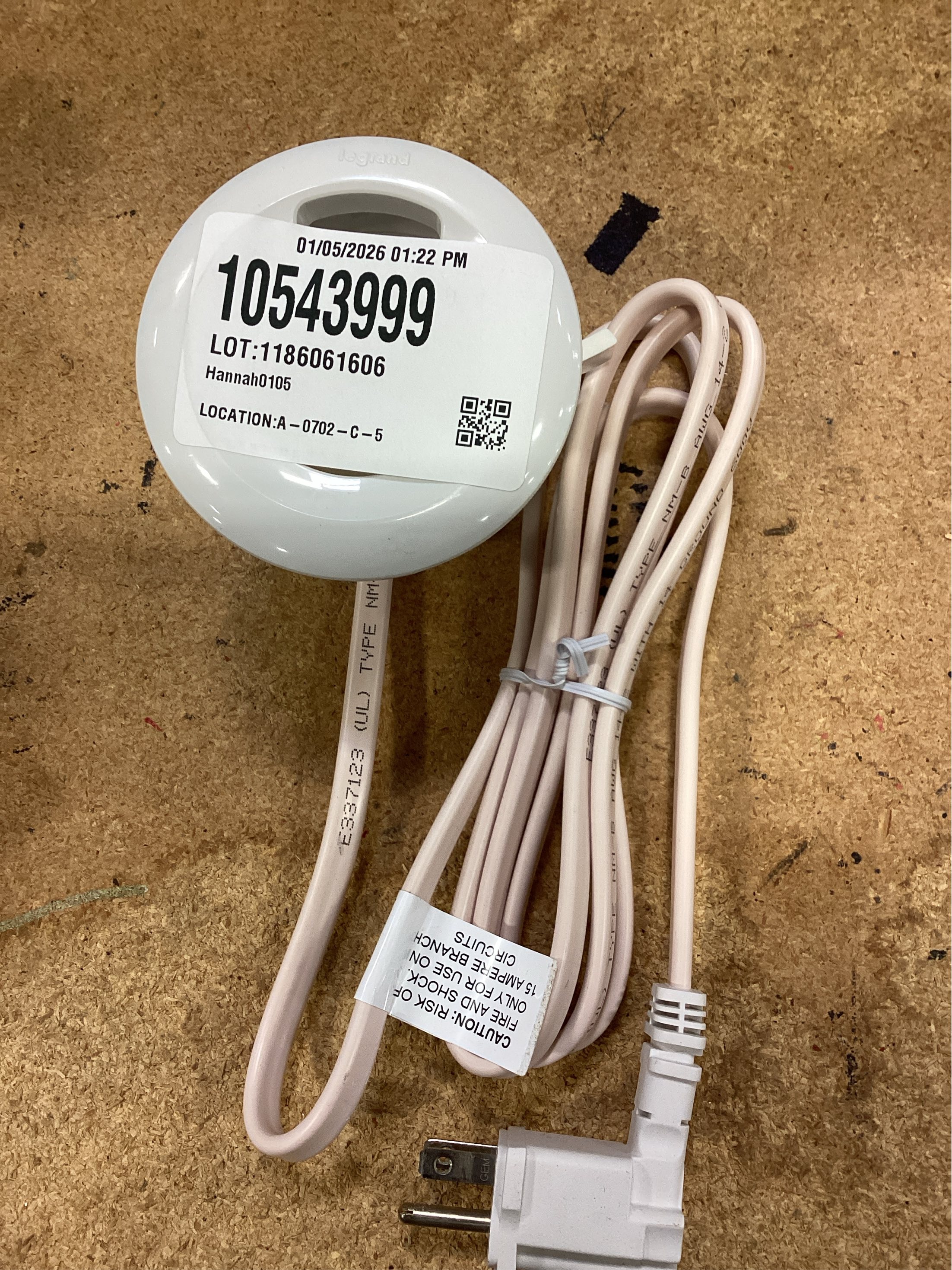 for Wiremold in Wall TV Power and Cable Grommet Kit with Mounting Brackets and Hole Saw, White