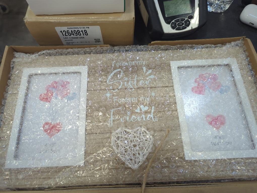 Sister Birthday Gifts From Sisters, 4x6 Picture Frame Bestie Gift - Double Photo Frame Gift Idea for Big Sister Valentine's Day Christmas Mothers Day Present