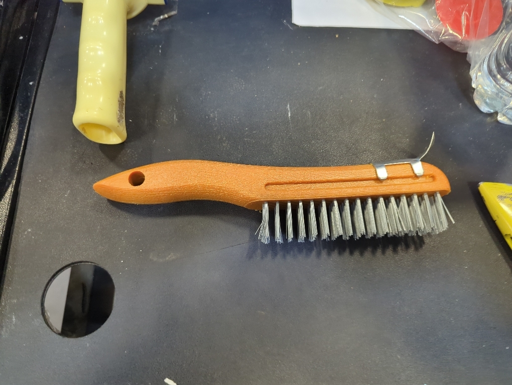 Plastic Wire Brush and Scraper for Removing Dirt, Paint, Rust and Scale
