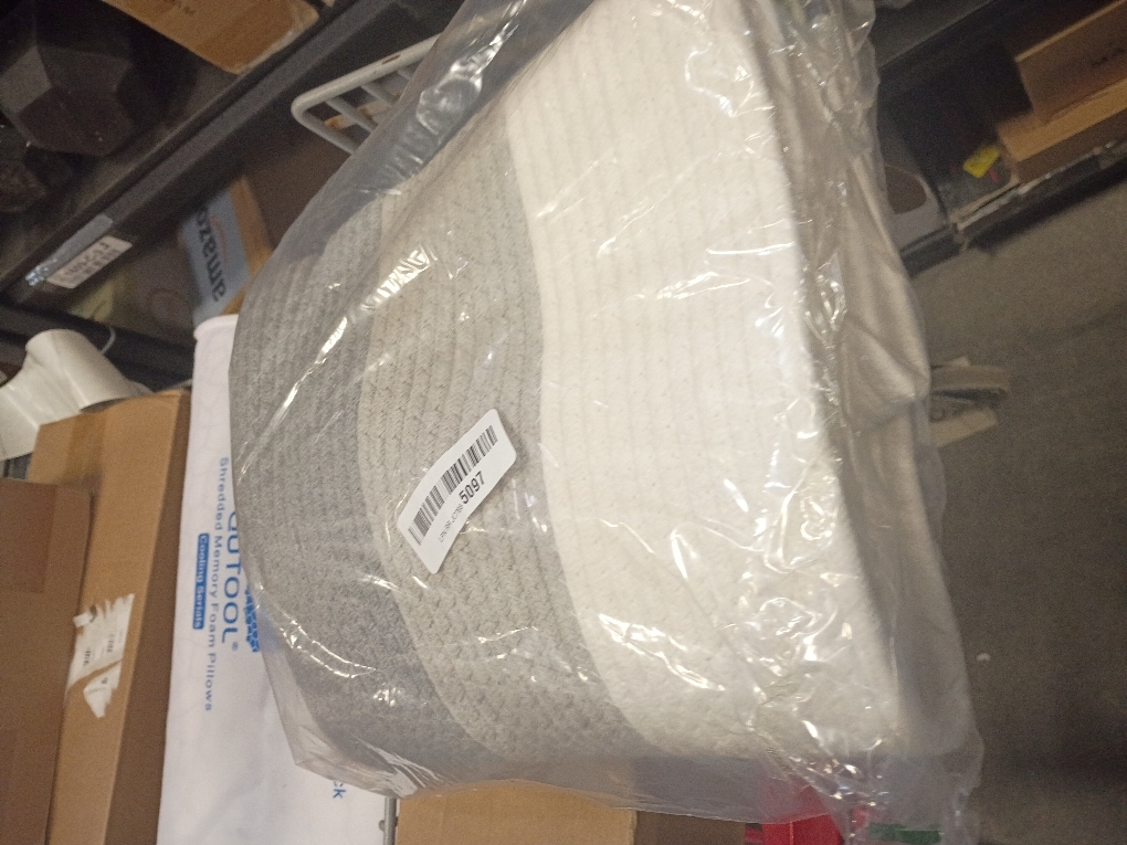 Alipis 1pc Material Cotton Rope Storage Basket Woven Basket Lid Storage for Nursery Home Home Practical Organizer