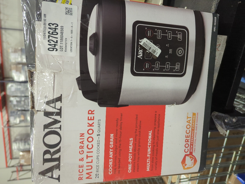 Aroma 20 Cup Digital Multicooker & Rice Cooker - Stainless Steel