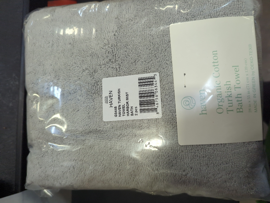 Haven Turkish Bath Towel Harbor Mist 2pc