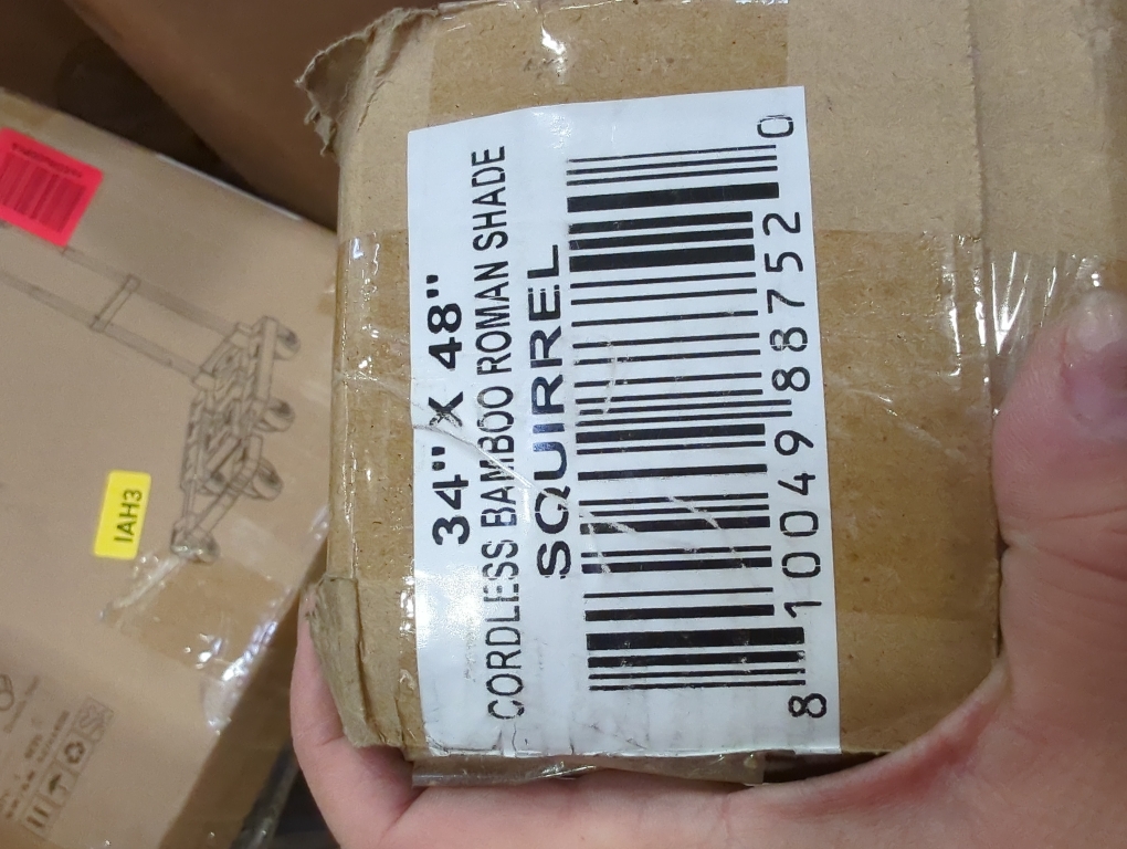 Premium True-to-Size Brown Squirrel Cordless Light Filtering Natural Woven Bamboo Roman Shade – 34 in. W X 48 in. H