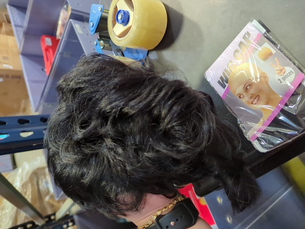 Hair Extensions Synthetic Hair Mix Color Short Natural Wave for Women Heat Resistant Wig P1B/30 Daily Wigs Hair Pieces (Color : #4, Stretched Length : 6inches)