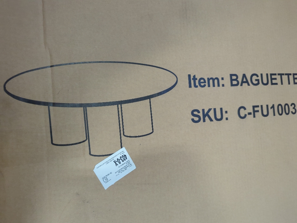 Baguette 40Coffee Round Table Light Brown (2 BOXES)