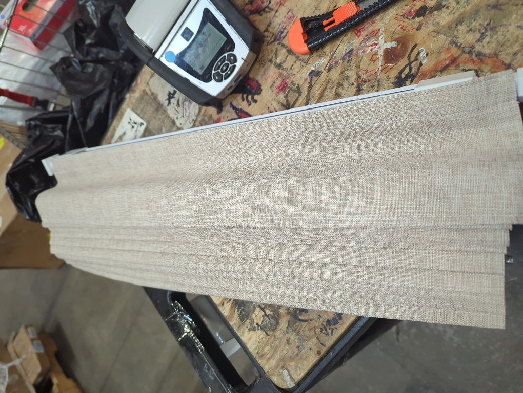 Persilux Smart Motorized Blinds with Remote, No Drill Automatic Roller Shades for Indoor Windows, Light Filtering Linen Fabric, Electric Blinds for Windows, Linen Light Brown C156-3, Custom Size