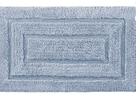 Cassadecor Signature Solid Bath Rug Blue