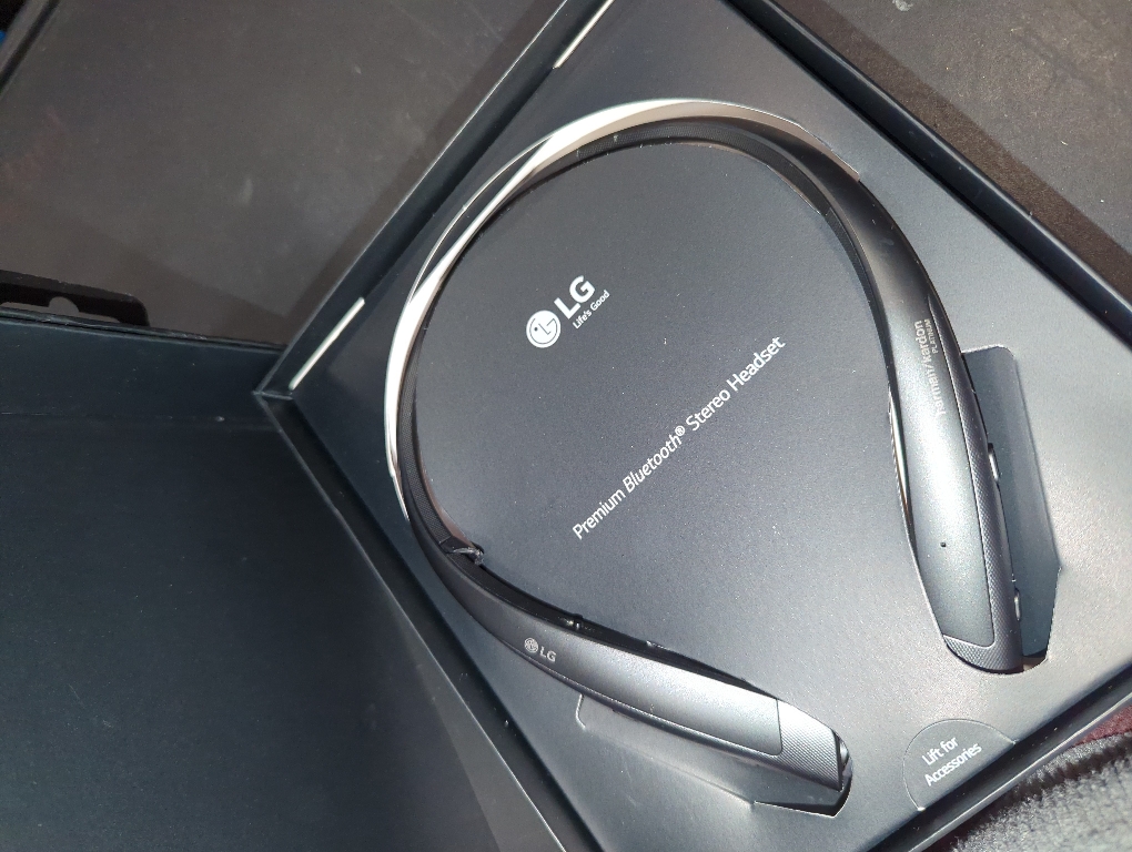 LG - TONE PLATINUM  Bluetooth Headset - Black