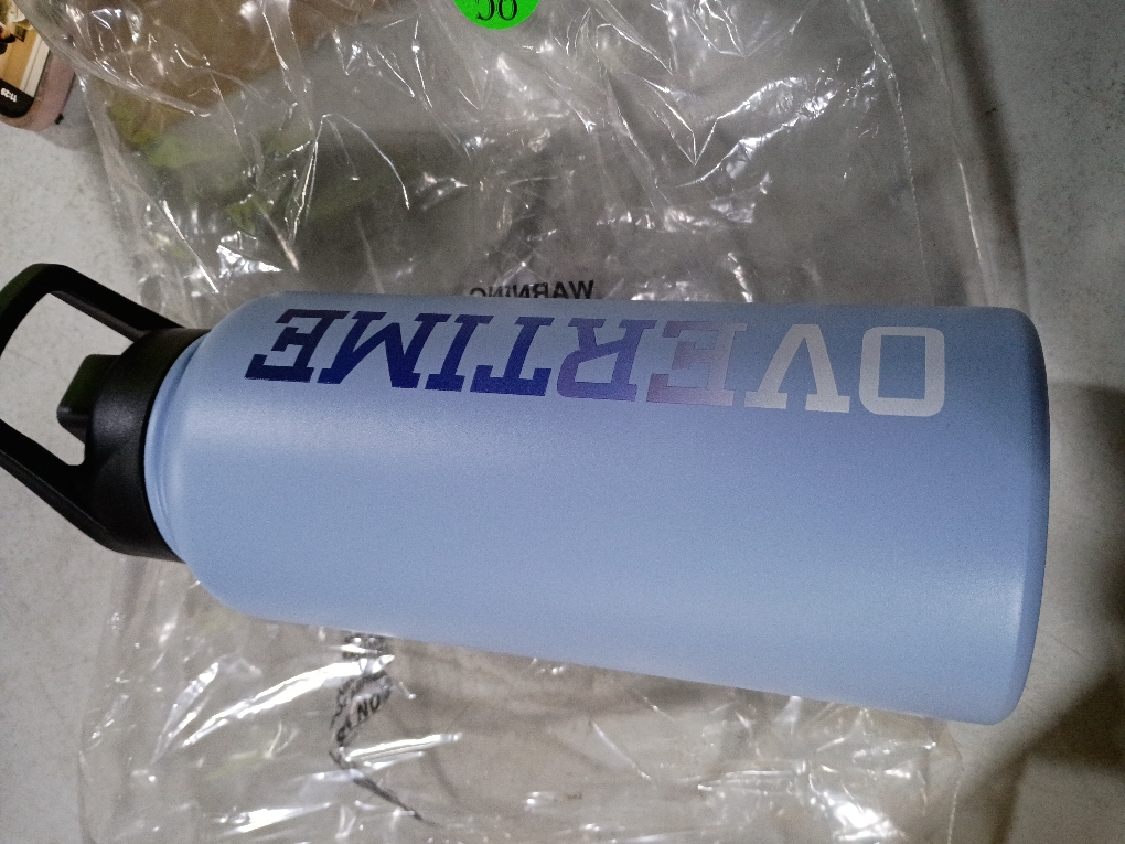 Overtime Elite 30oz Stainless Steel Pro HYDR8 Water Bottle - Ice Blue Logo Gradient
