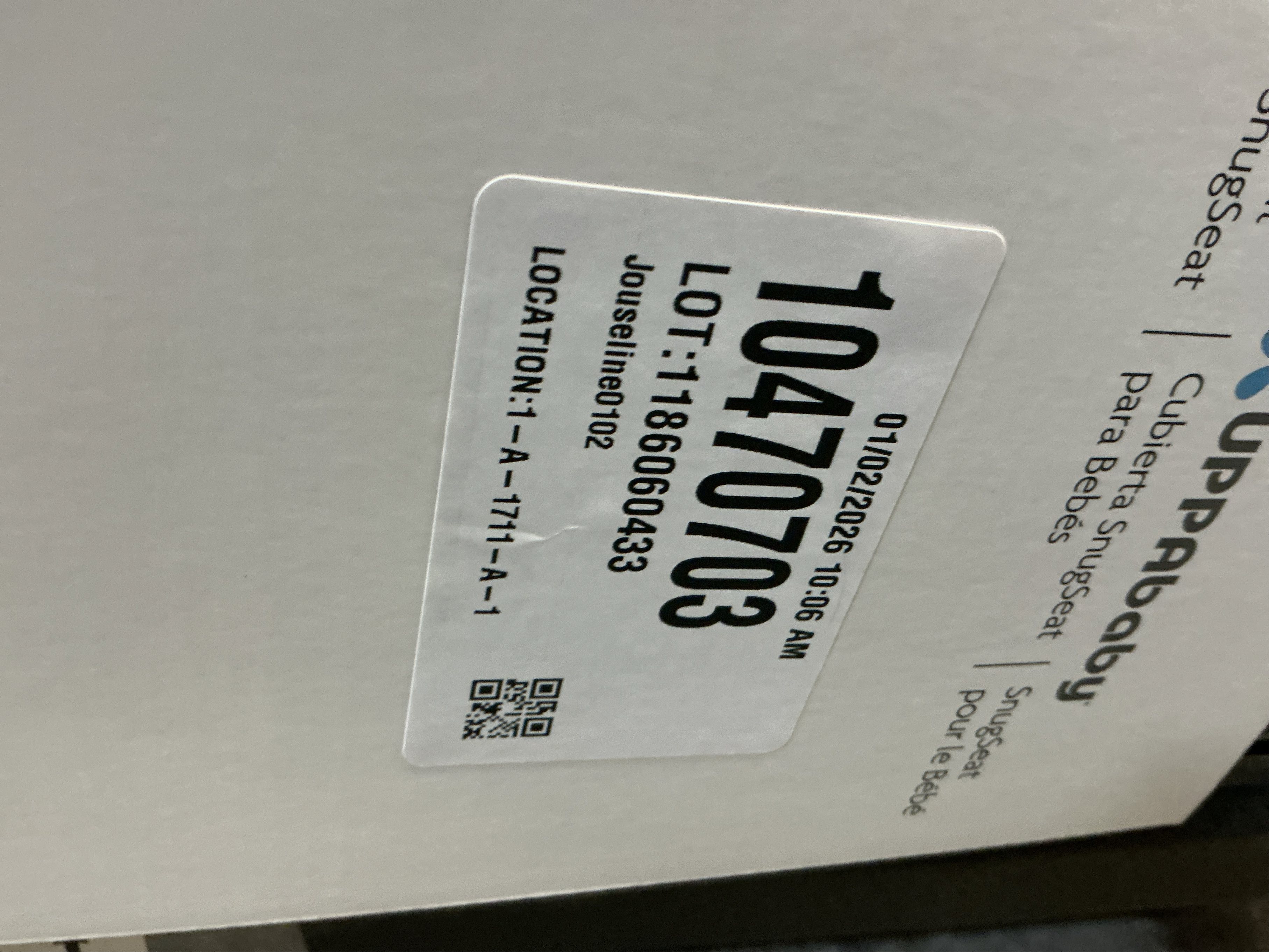UPPAbaby® SnugSeat Infant Stroller Insert in Grey